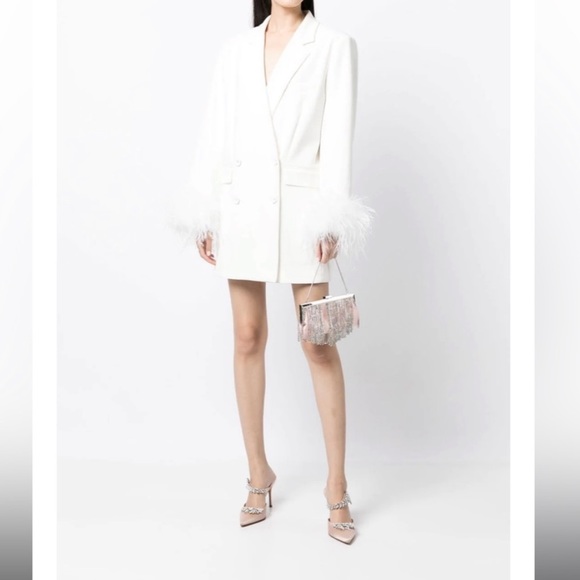 Designer Lincoln mini dress by Rachel Gilbert White Medium - Picture 1 of 9